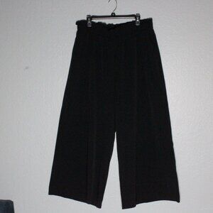 Shein Plus Black Elastic Waist Wide Leg Pants - 2XL